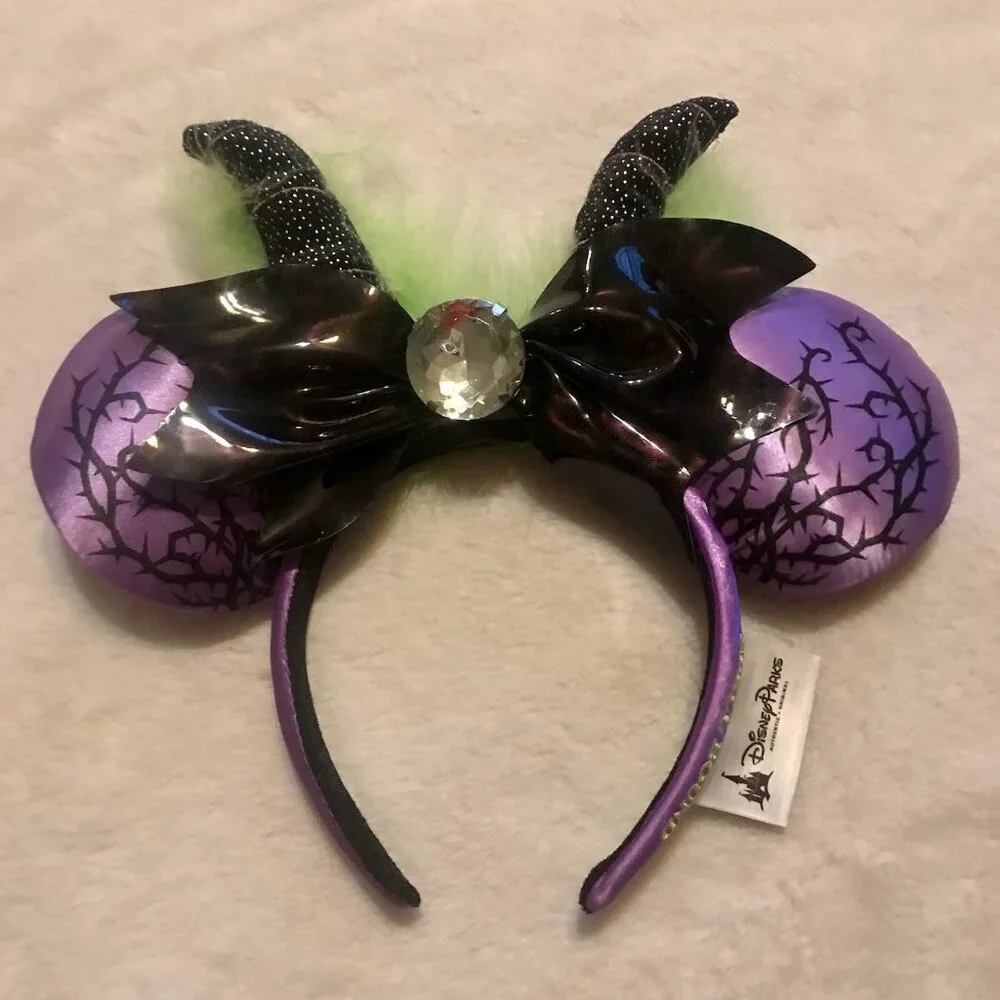 Disney Parks Maleficent Headband Ears Halloween Rare HTF 2019 Spellbound - Picture 1 of 3